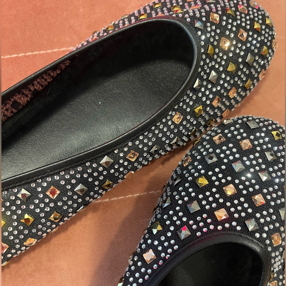 BNWOT Anthropologie Glitz Mesh Flats Sparkly Ballet Flats Size 9 ✨🪩